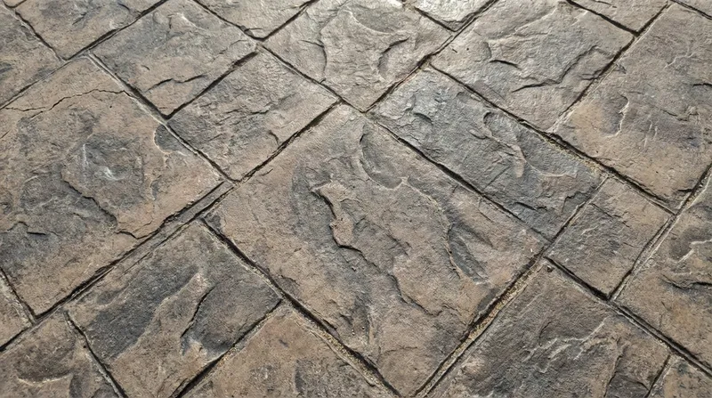 Beautiful concrete walkway detail