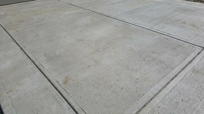 Close-up of professional concrete finish and texture