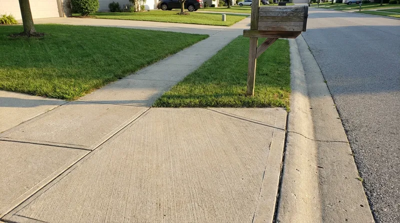 Professional sidewalk installation